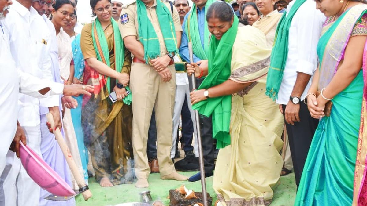 Bhumi puja performed for development of Smriti Vanam at Indervelli Adivasi martyrs’ column